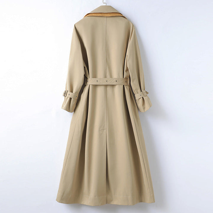 Vionna | Classic Trench Coat with Turn-Down Collar