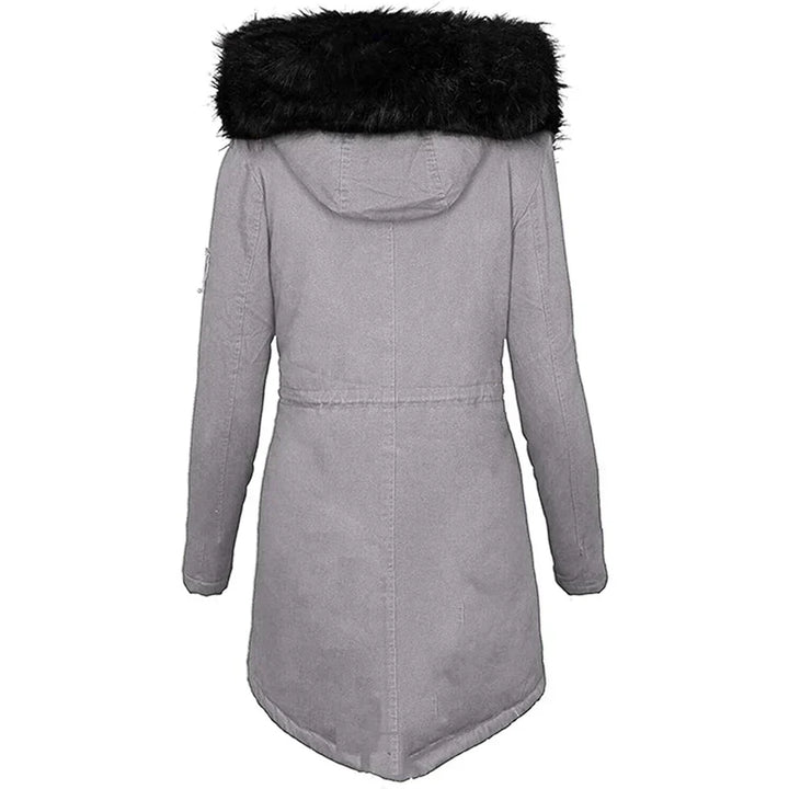 Nadienne | Fluffy Fur-Collared Hooded Jacket